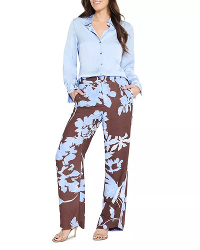 NIC + ZOE GLOSSY CRINKLE SHIRT