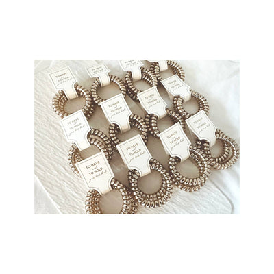 CHAMPAGNE GOLD HAIR COIL HAIR TIES