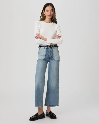 PAIGE SASHA ANKLE WIDE LEG JEAN