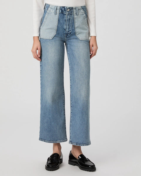 PAIGE SASHA ANKLE WIDE LEG JEAN