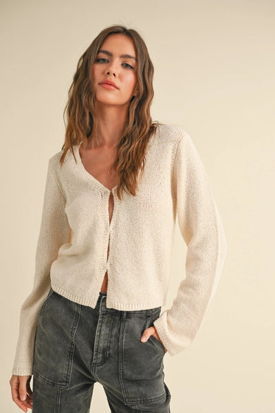 LIGHT WEIGHT KNIT CARDIGAN