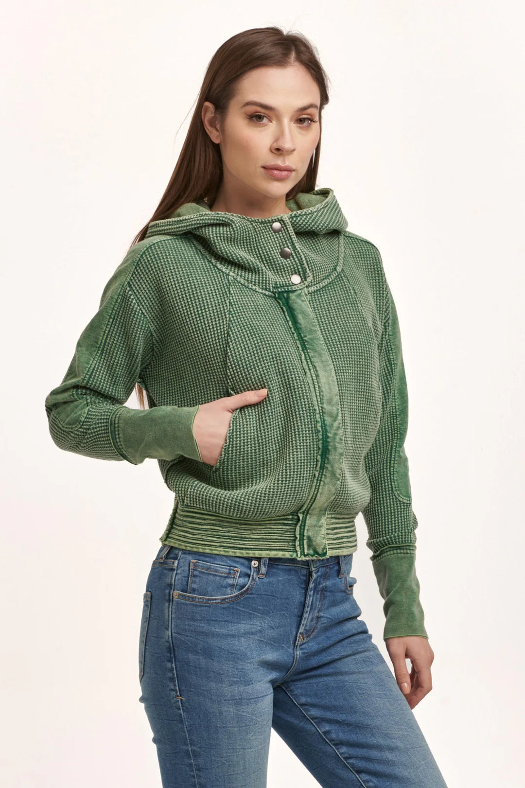 CARLY ZIP UP LONG SLEEVE JACKET