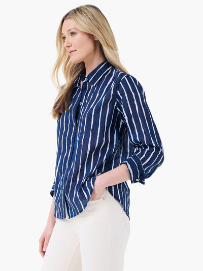 WATERCOLOR STRIPE GIRLFRIEND SHIRT