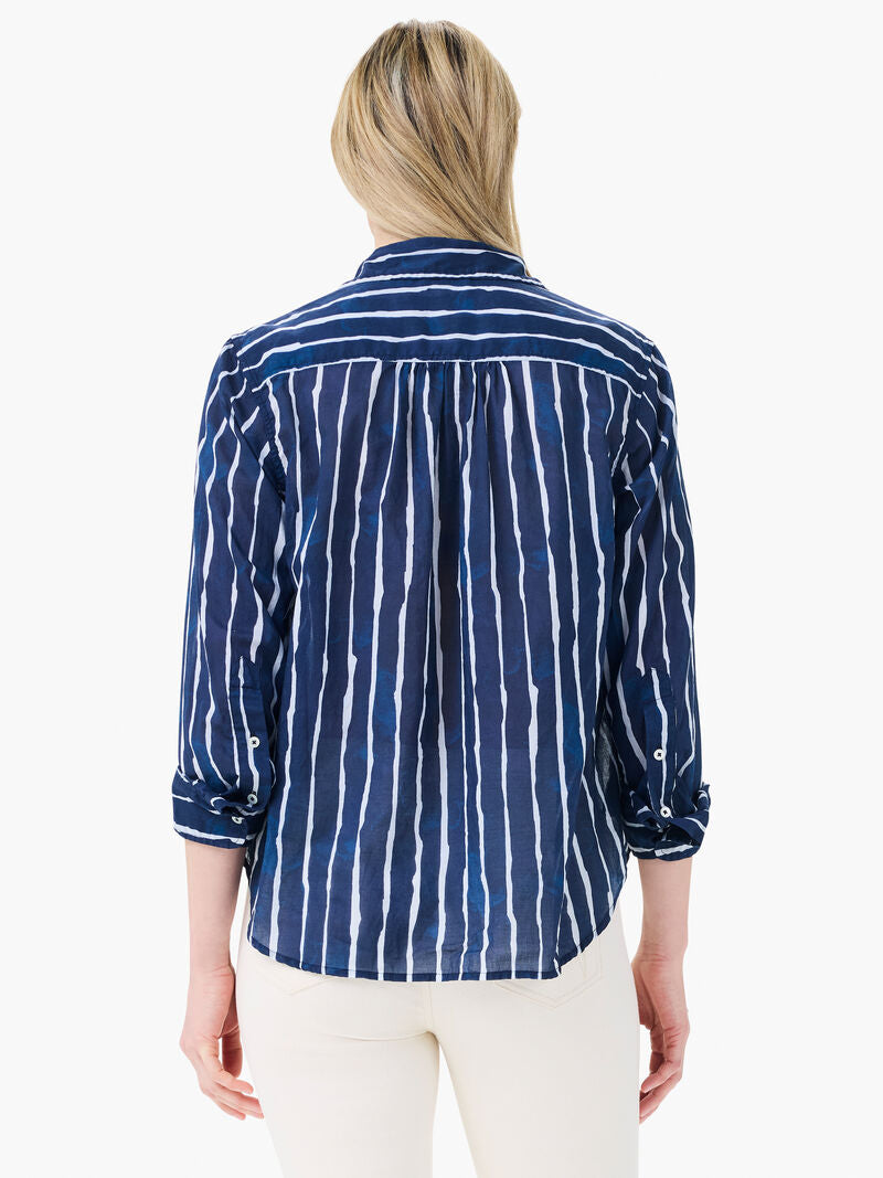 WATERCOLOR STRIPE GIRLFRIEND SHIRT