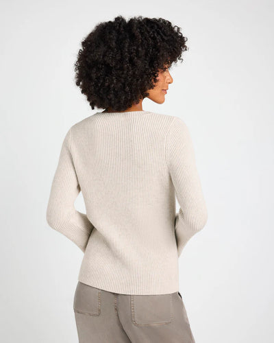 FARAH CASHBLEND PEARL SWEATER