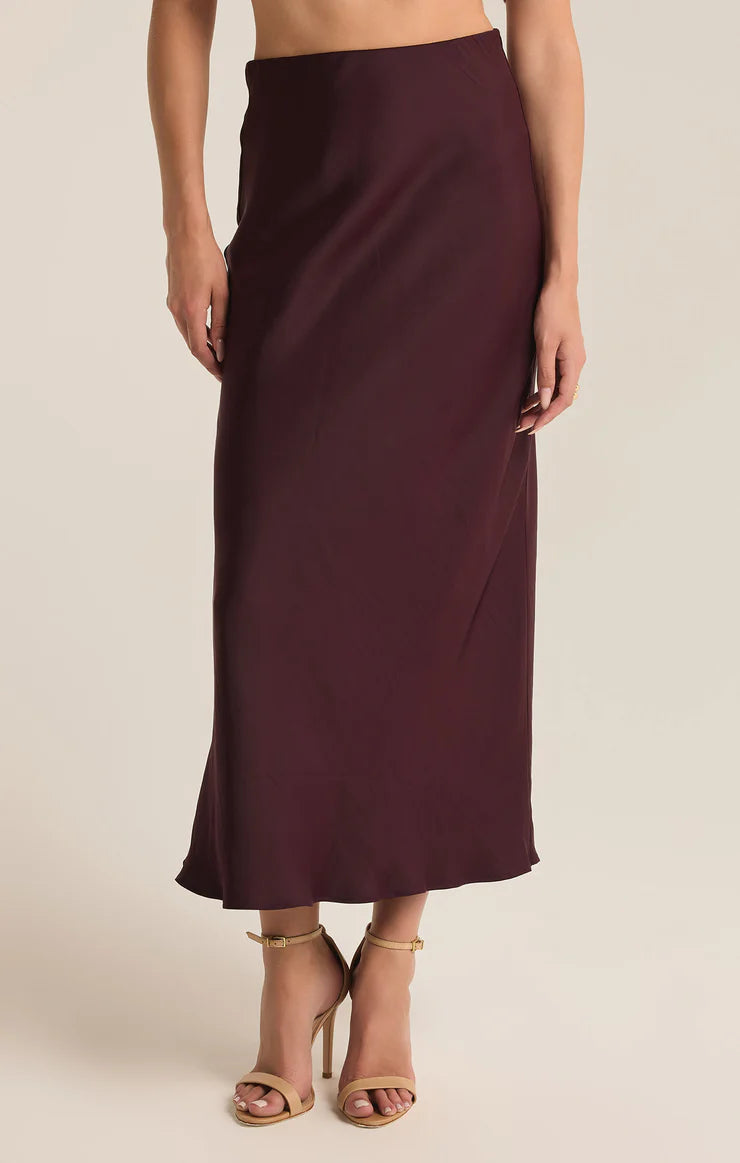 EUROPA LUXE SHEEN MIDI SKIRT