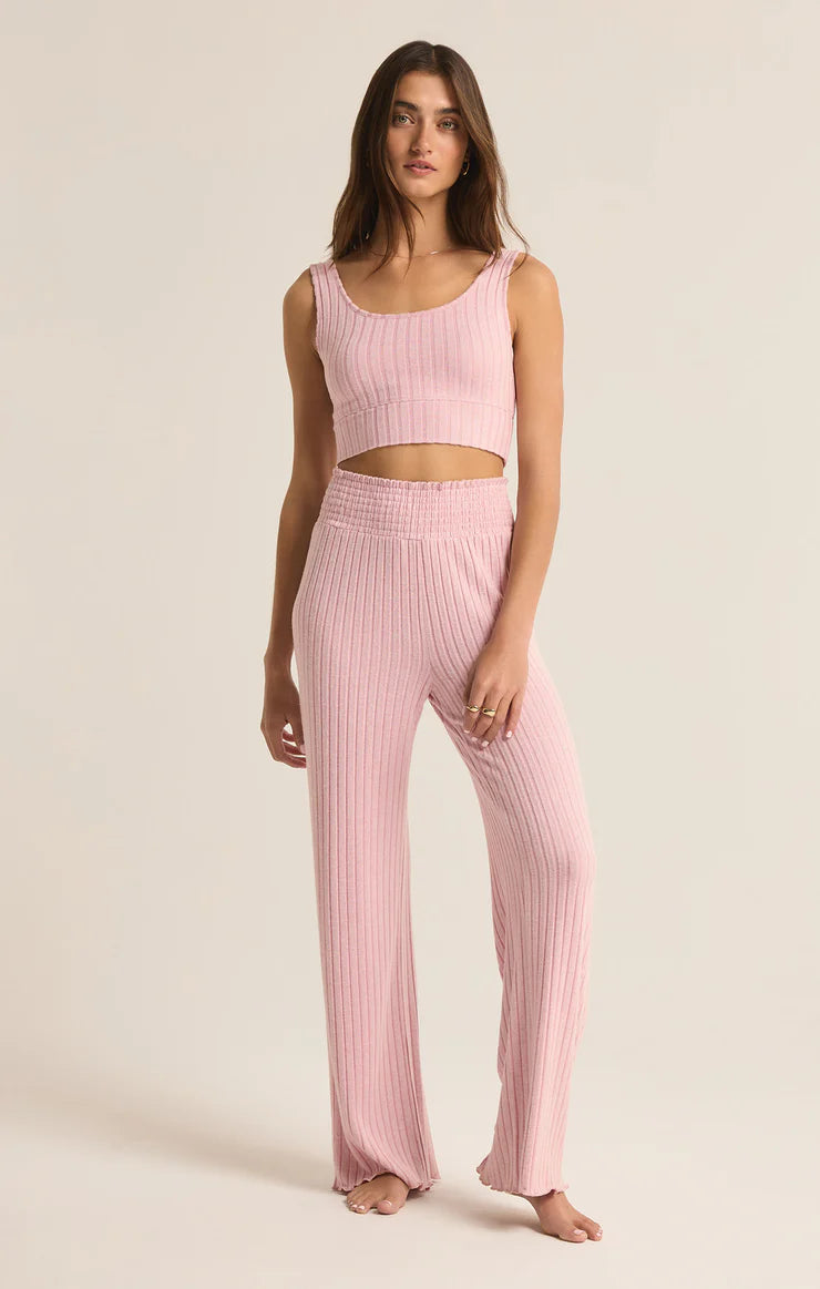 DAWN SMOCKED RIB PANT