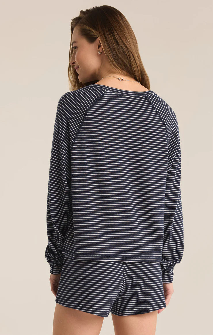 STAYING IN STRIPE LONG SLEEVE TOP