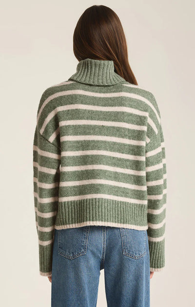 JOSEPHINE STRIPE TURTLENECK SWEATER