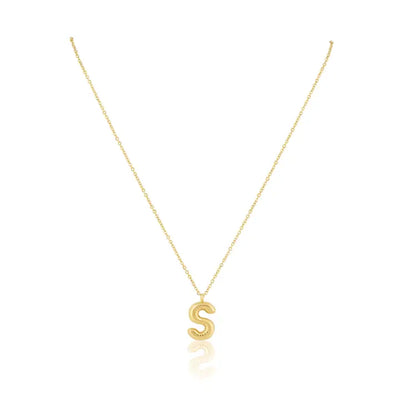 BUBBLE INITIAL NECKLACE