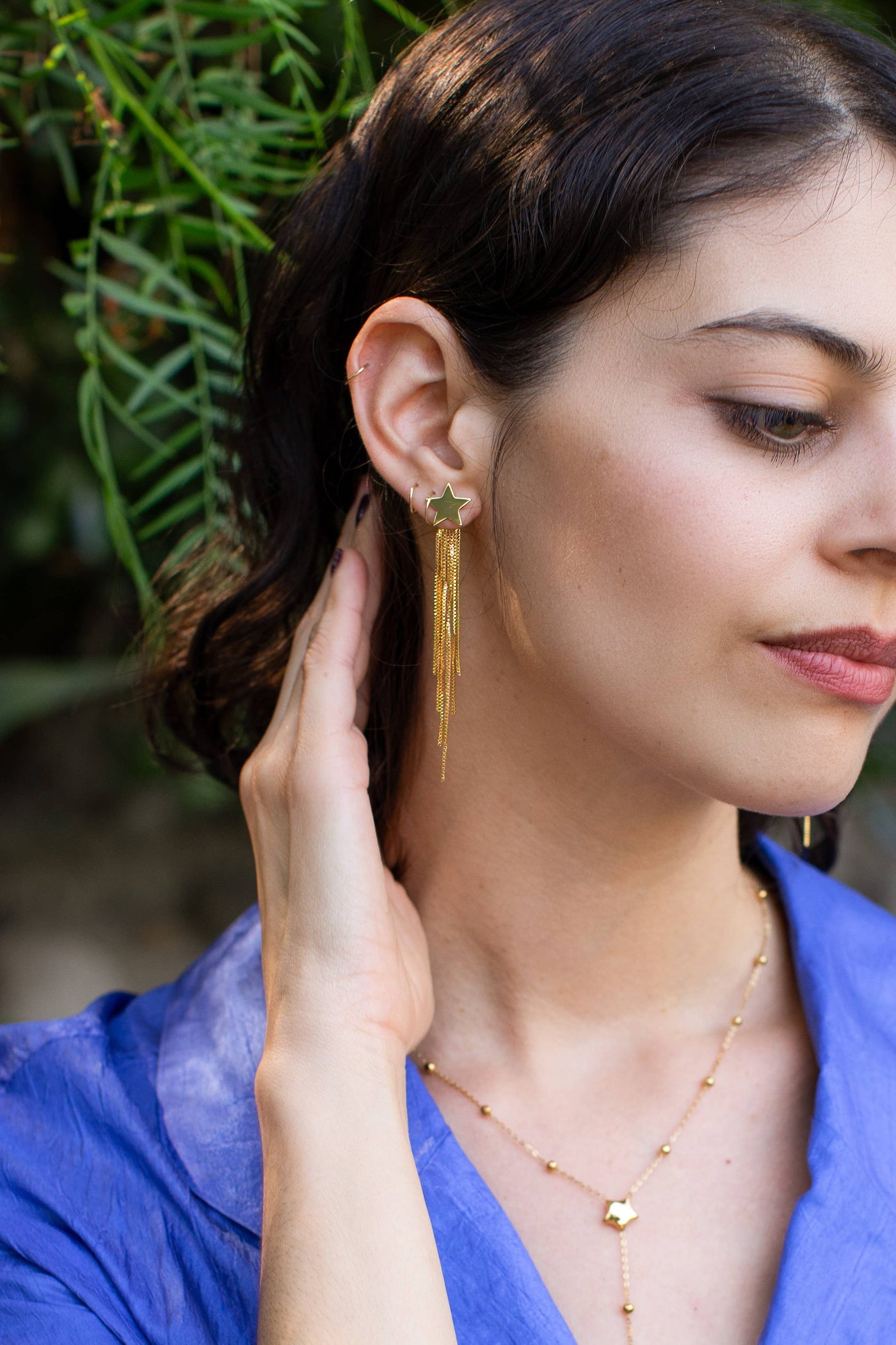 PETER AND JUNE SHOOTING STAR EARRINGS