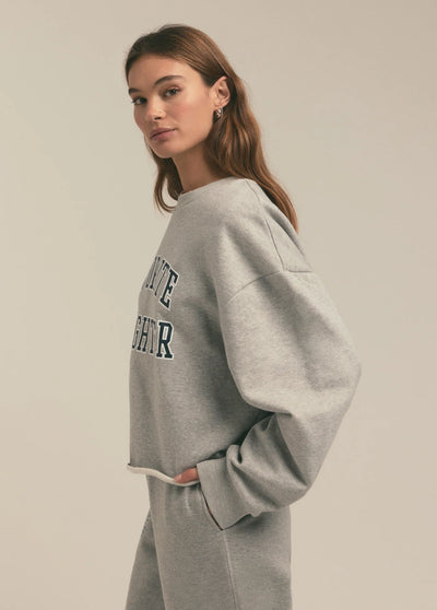 FAVORITE DAUGHTER THE CROPPED COLLEGIATE SWEATSHIRT